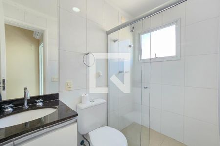 Banheiro da Suíte 1 de apartamento para alugar com 2 quartos, 87m² em Loteamento Joao Batista Juliao, Guarujá