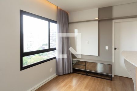 Sala/Cozinha de apartamento para alugar com 1 quarto, 39m² em Indianópolis, São Paulo