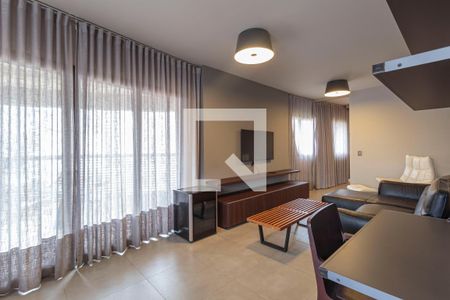 Apartamento para alugar com 98m², 1 quarto e 2 vagasSala