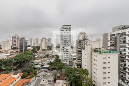 Vista da Sala de apartamento para alugar com 1 quarto, 70m² em Campo Belo, São Paulo