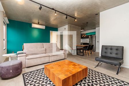 Sala de apartamento para alugar com 1 quarto, 70m² em Campo Belo, São Paulo