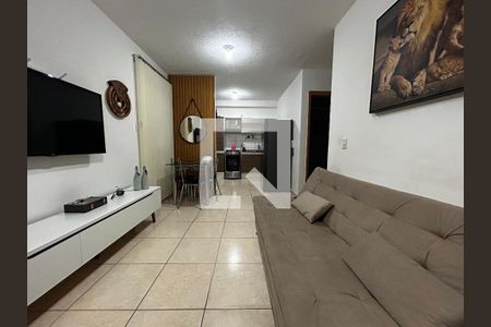 sala de apartamento para alugar com 2 quartos, 44m² em Chacaras Reunidas Santa Terezinha, Contagem