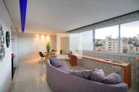 Sala de apartamento à venda com 3 quartos, 128m² em Santo Antônio, Belo Horizonte