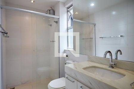 Banheiro da Suíte de apartamento à venda com 3 quartos, 120m² em Carmo, Belo Horizonte