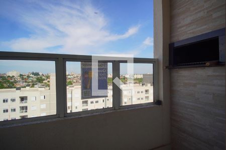 Sala - Varanda de apartamento à venda com 2 quartos, 46m² em São Sebastião, Porto Alegre