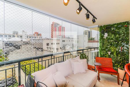 Varanda de apartamento à venda com 3 quartos, 130m² em Chácara Santo Antônio (zona Sul), São Paulo