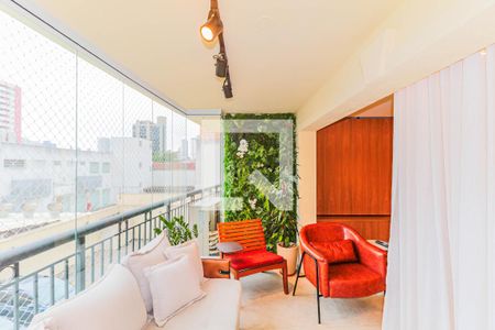 Varanda de apartamento à venda com 3 quartos, 130m² em Chácara Santo Antônio (zona Sul), São Paulo