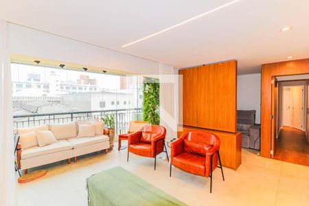 Sala de apartamento à venda com 3 quartos, 130m² em Chácara Santo Antônio (zona Sul), São Paulo