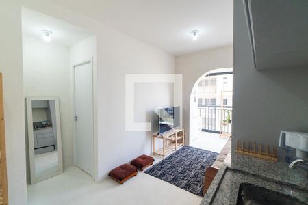 Sala/Cozinha de apartamento para alugar com 1 quarto, 36m² em Vila Clementino, São Paulo