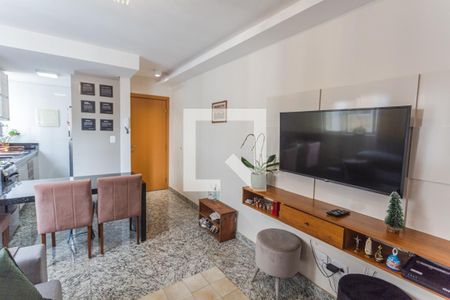 Sala de apartamento à venda com 2 quartos, 52m² em Anchieta, Belo Horizonte