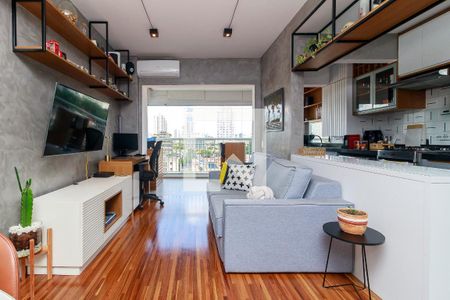 Sala de apartamento à venda com 1 quarto, 49m² em Vila Cordeiro, São Paulo