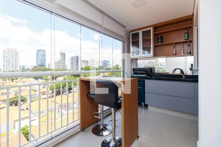 Sala - Varanda de apartamento à venda com 1 quarto, 49m² em Vila Cordeiro, São Paulo