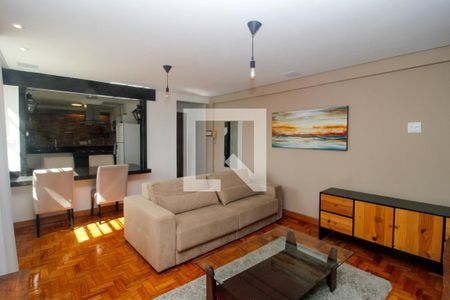 Sala de apartamento à venda com 3 quartos, 90m² em Sagrada Família, Belo Horizonte