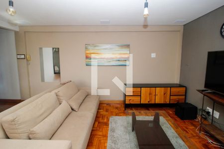 Sala de apartamento à venda com 3 quartos, 90m² em Sagrada Família, Belo Horizonte