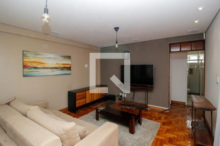 Sala de apartamento à venda com 3 quartos, 90m² em Sagrada Família, Belo Horizonte