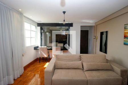 Sala de apartamento à venda com 3 quartos, 90m² em Sagrada Família, Belo Horizonte