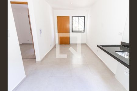 Sala/Cozinha de apartamento à venda com 2 quartos, 35m² em Chácara Mafalda, São Paulo