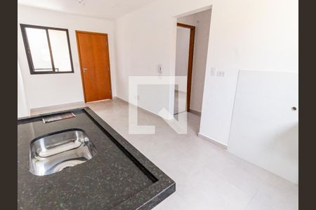 Sala/Cozinha de apartamento à venda com 2 quartos, 35m² em Chácara Mafalda, São Paulo