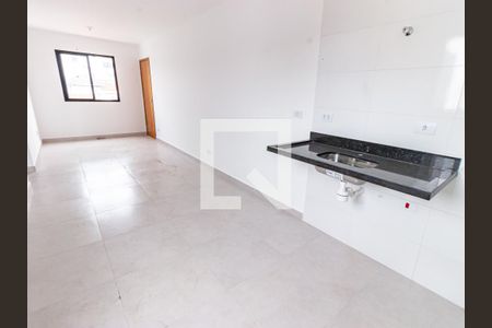 Sala/Cozinha de apartamento à venda com 2 quartos, 44m² em Chácara Mafalda, São Paulo