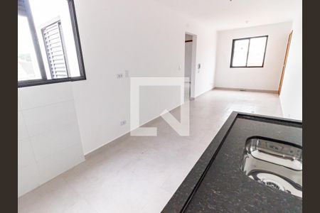 Sala/Cozinha de apartamento à venda com 2 quartos, 44m² em Chácara Mafalda, São Paulo