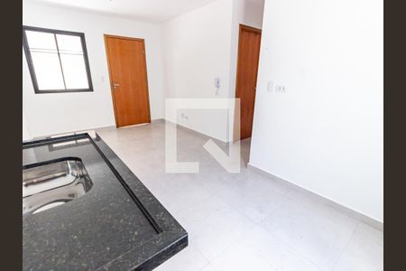 Sala/Cozinha de apartamento à venda com 2 quartos, 43m² em Chácara Mafalda, São Paulo