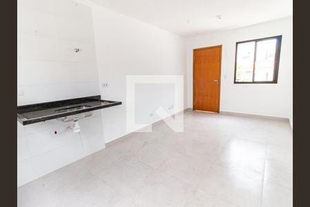 Sala/Cozinha de apartamento à venda com 2 quartos, 44m² em Chácara Mafalda, São Paulo