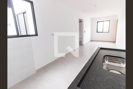 Sala/Cozinha de apartamento à venda com 2 quartos, 44m² em Chácara Mafalda, São Paulo