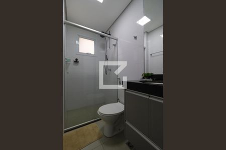 Banheiro da Suíte de apartamento para alugar com 1 quarto, 43m² em Jardim João Rossi, Ribeirão Preto