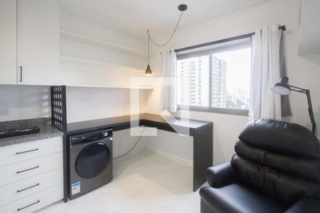 Sala/Cozinha de apartamento para alugar com 1 quarto, 27m² em Chácara Santo Antônio (zona Sul), São Paulo