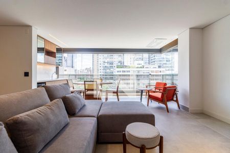 Sala de apartamento à venda com 3 quartos, 124m² em Jardim Paulistano, São Paulo