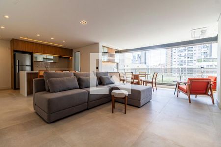 Sala de apartamento à venda com 3 quartos, 124m² em Jardim Paulistano, São Paulo