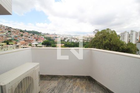 Varanda da Sala de apartamento à venda com 3 quartos, 120m² em Santo Antônio, Belo Horizonte