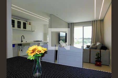 Sala de apartamento para alugar com 2 quartos, 61m² em Balneário Tropical, Paulínia