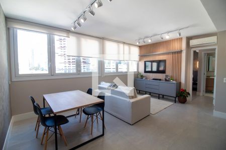 Sala de apartamento para alugar com 1 quarto, 49m² em Vila Sao Francisco (zona Sul), São Paulo