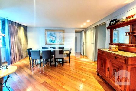 Sala de apartamento à venda com 4 quartos, 160m² em Lourdes, Belo Horizonte