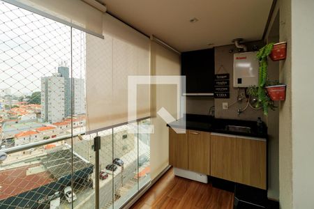 Varanda da Sala de apartamento para alugar com 2 quartos, 50m² em Carandiru, São Paulo