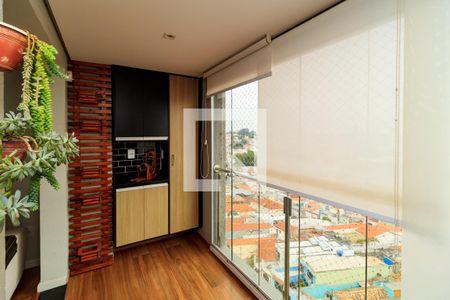 Varanda da Sala de apartamento para alugar com 2 quartos, 50m² em Carandiru, São Paulo