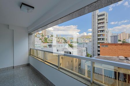 Varanda da Sala de apartamento para alugar com 3 quartos, 141m² em Serra, Belo Horizonte