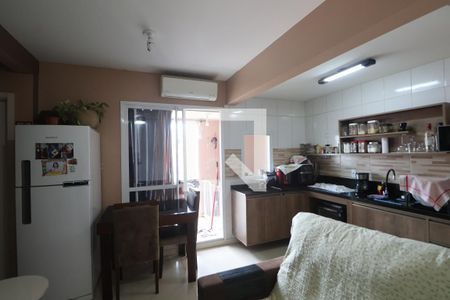 Sala/Cozinha de apartamento à venda com 2 quartos, 48m² em Fátima, Canoas