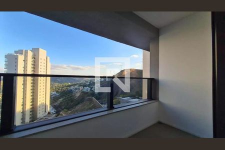 Varanda de apartamento à venda com 1 quarto, 44m² em Vila da Serra, Nova Lima