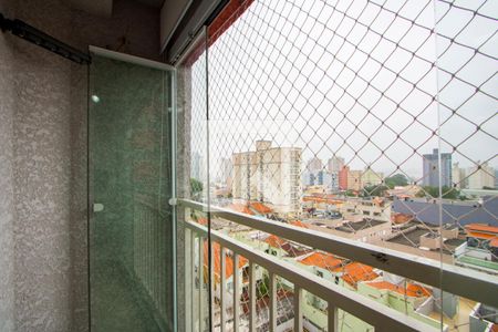 Varanda da sala de apartamento à venda com 3 quartos, 58m² em Vila Homero Thon, Santo André