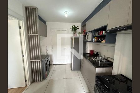 Cozinha de apartamento para alugar com 1 quarto, 26m² em Barra Funda, São Paulo