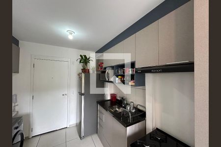 Cozinha de apartamento para alugar com 1 quarto, 26m² em Barra Funda, São Paulo