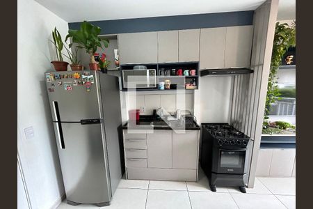 Cozinha de apartamento para alugar com 1 quarto, 26m² em Barra Funda, São Paulo