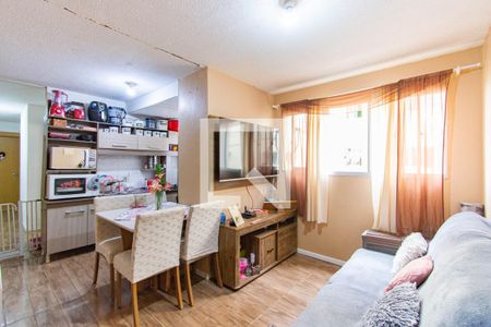 Sala/Cozinha de apartamento à venda com 2 quartos, 53m² em Estância Velha, Canoas