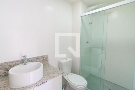 Banheiro da Suíte de kitnet/studio para alugar com 1 quarto, 35m² em Vila Guarani, São Paulo