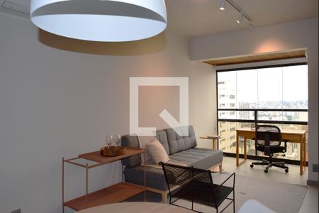 Sala de apartamento para alugar com 1 quarto, 50m² em Cerqueira César, São Paulo