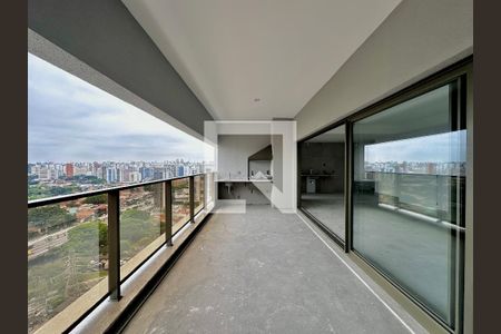 Varanda  de apartamento à venda com 3 quartos, 136m² em Campo Belo, São Paulo