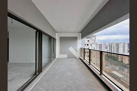 Varanda  de apartamento à venda com 3 quartos, 136m² em Campo Belo, São Paulo