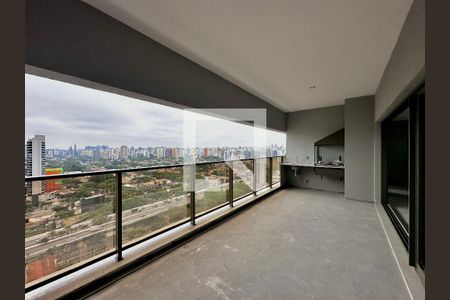 Varanda  de apartamento à venda com 3 quartos, 136m² em Campo Belo, São Paulo